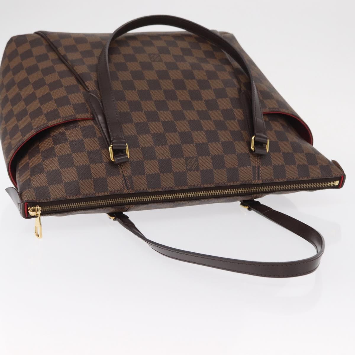 LOUIS VUITTON Damier Ebene Totally MM Hand Bag N41281 LV Auth ka794V