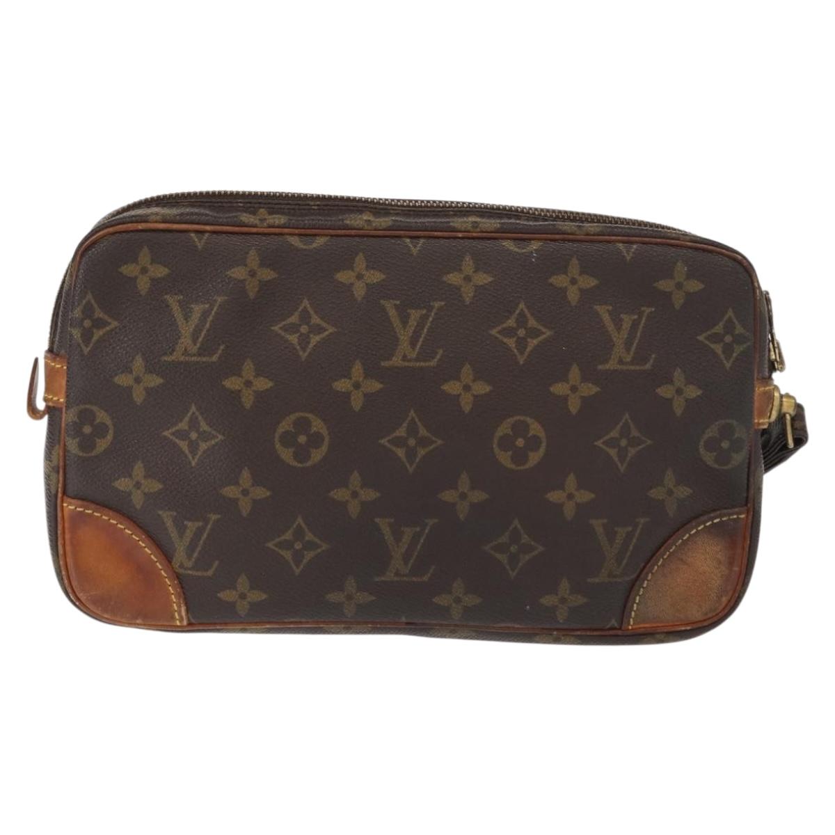 LOUIS VUITTON Monogram Marly Dragonne GM Clutch Bag M51825 LV Auth ka803