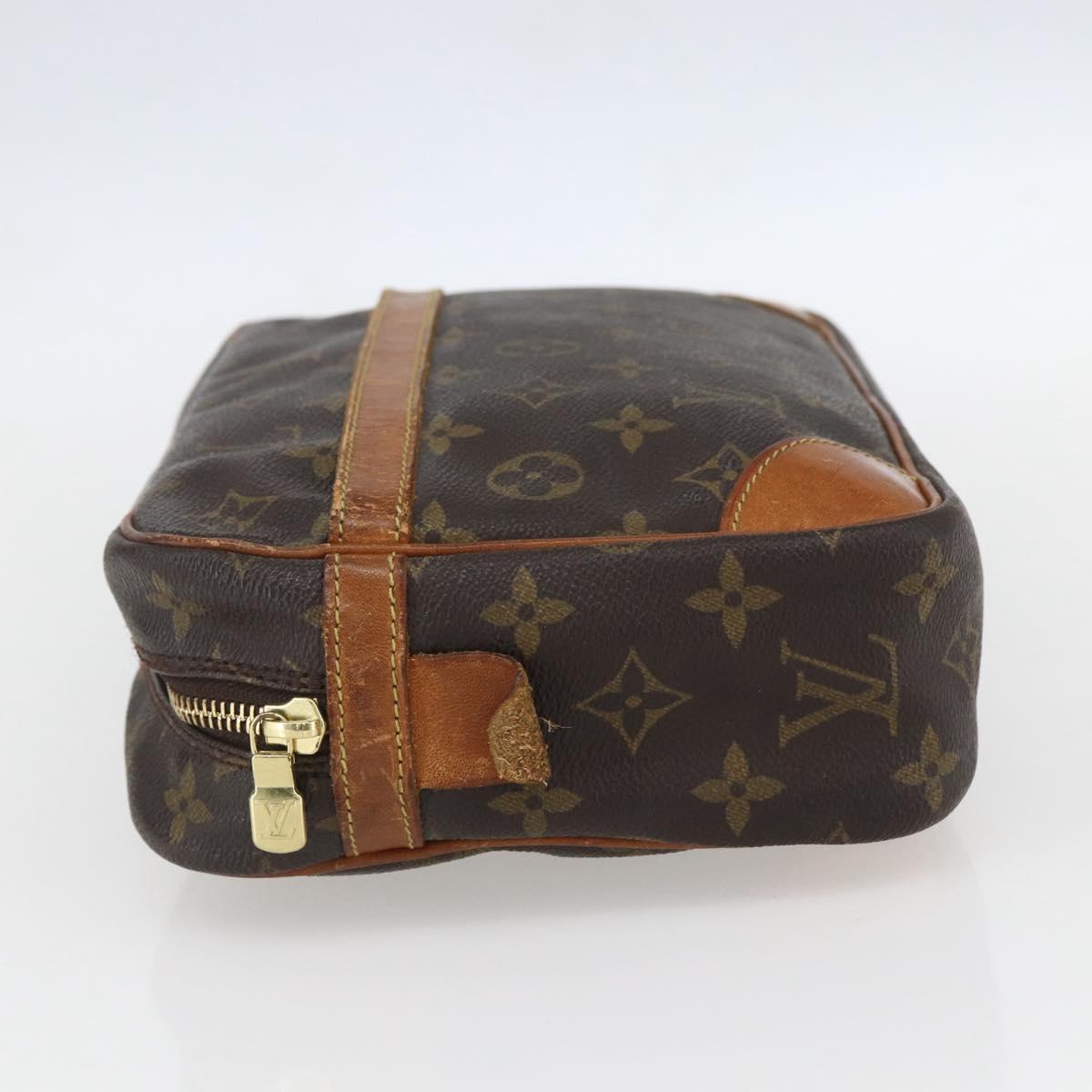 LOUIS VUITTON Monogram Compiegne 28 Clutch Bag M51845 LV Auth ka817