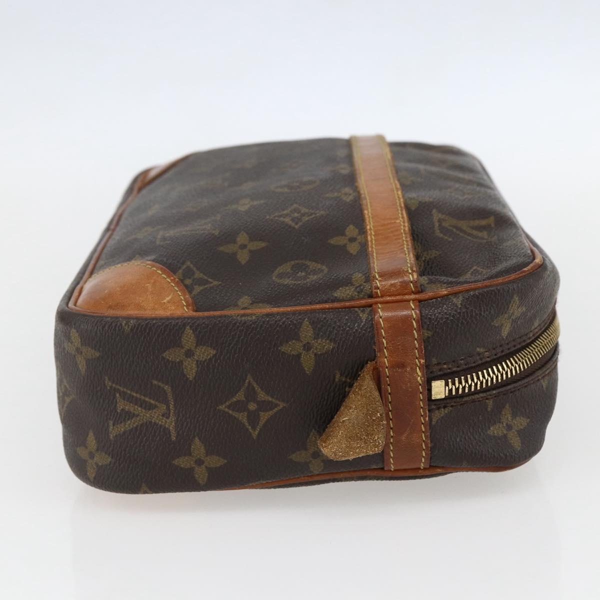 LOUIS VUITTON Monogram Compiegne 28 Clutch Bag M51845 LV Auth ka817