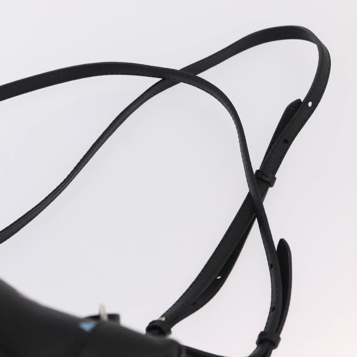 LOUIS VUITTON Floral Print Rock Me Backpack Leather Black M54848 Auth ka827M