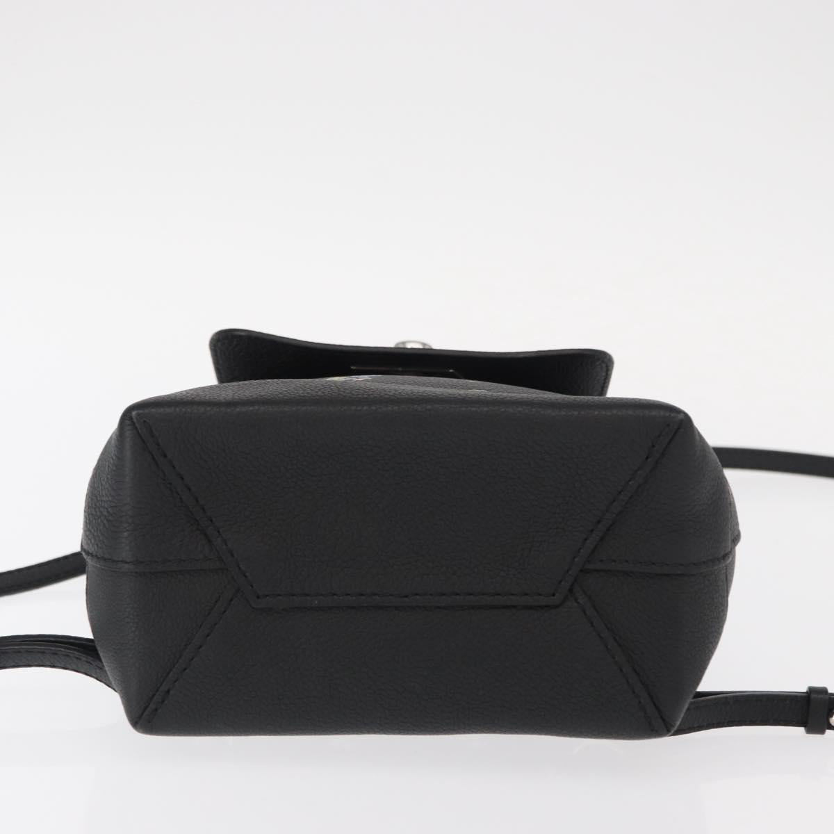 LOUIS VUITTON Floral Print Rock Me Backpack Leather Black M54848 Auth ka827M