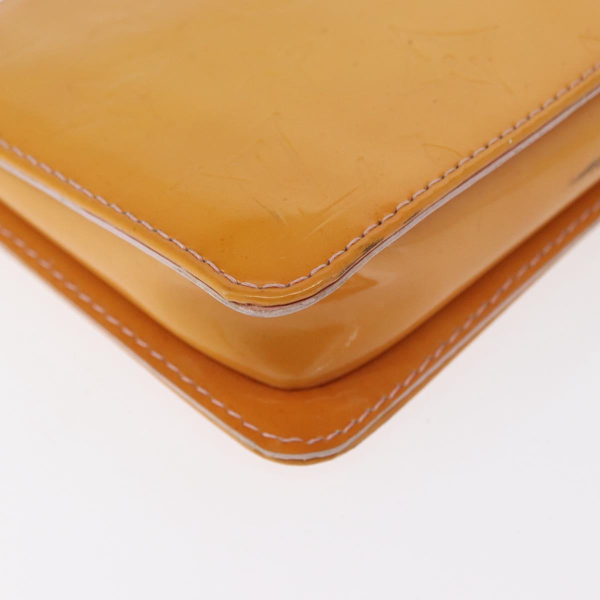 LOUIS VUITTON Monogram Vernis Lexington Pouch Marshmallow Pink M91057 Auth ka833