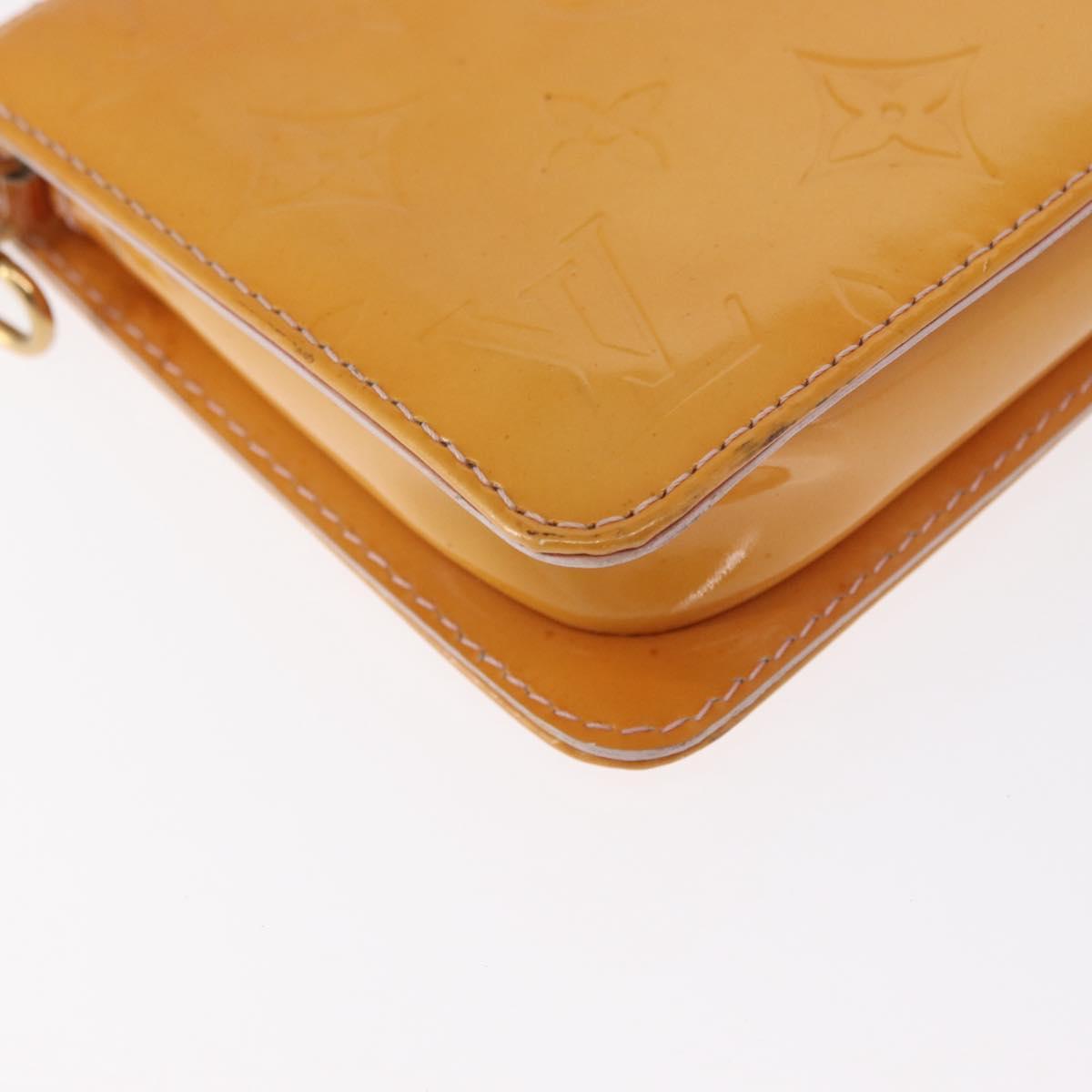 LOUIS VUITTON Monogram Vernis Lexington Pouch Marshmallow Pink M91057 Auth ka833