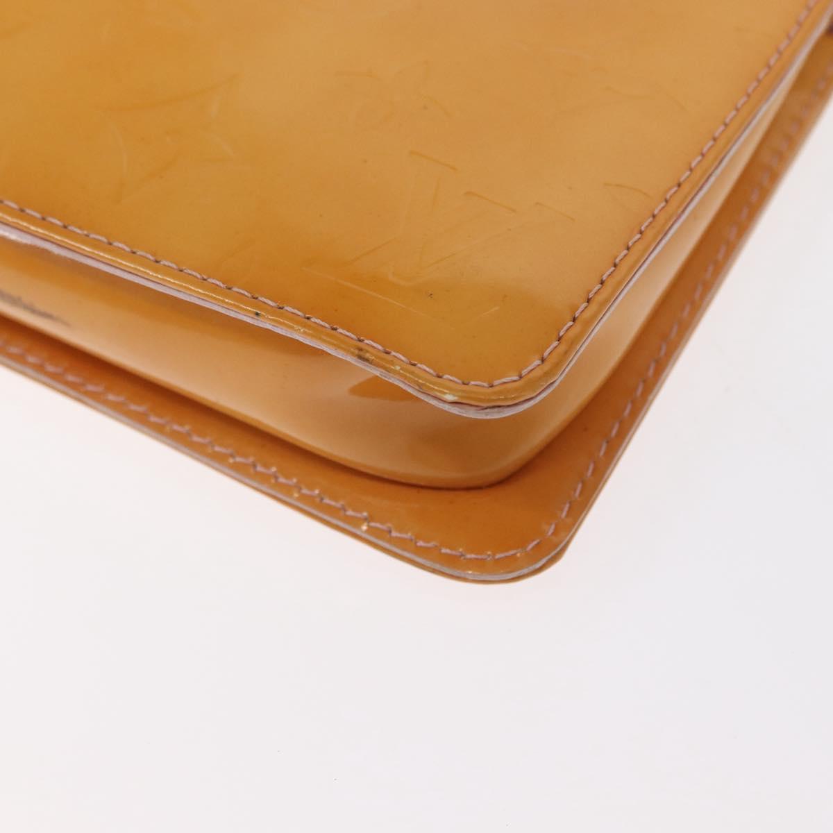 LOUIS VUITTON Monogram Vernis Lexington Pouch Marshmallow Pink M91057 Auth ka833