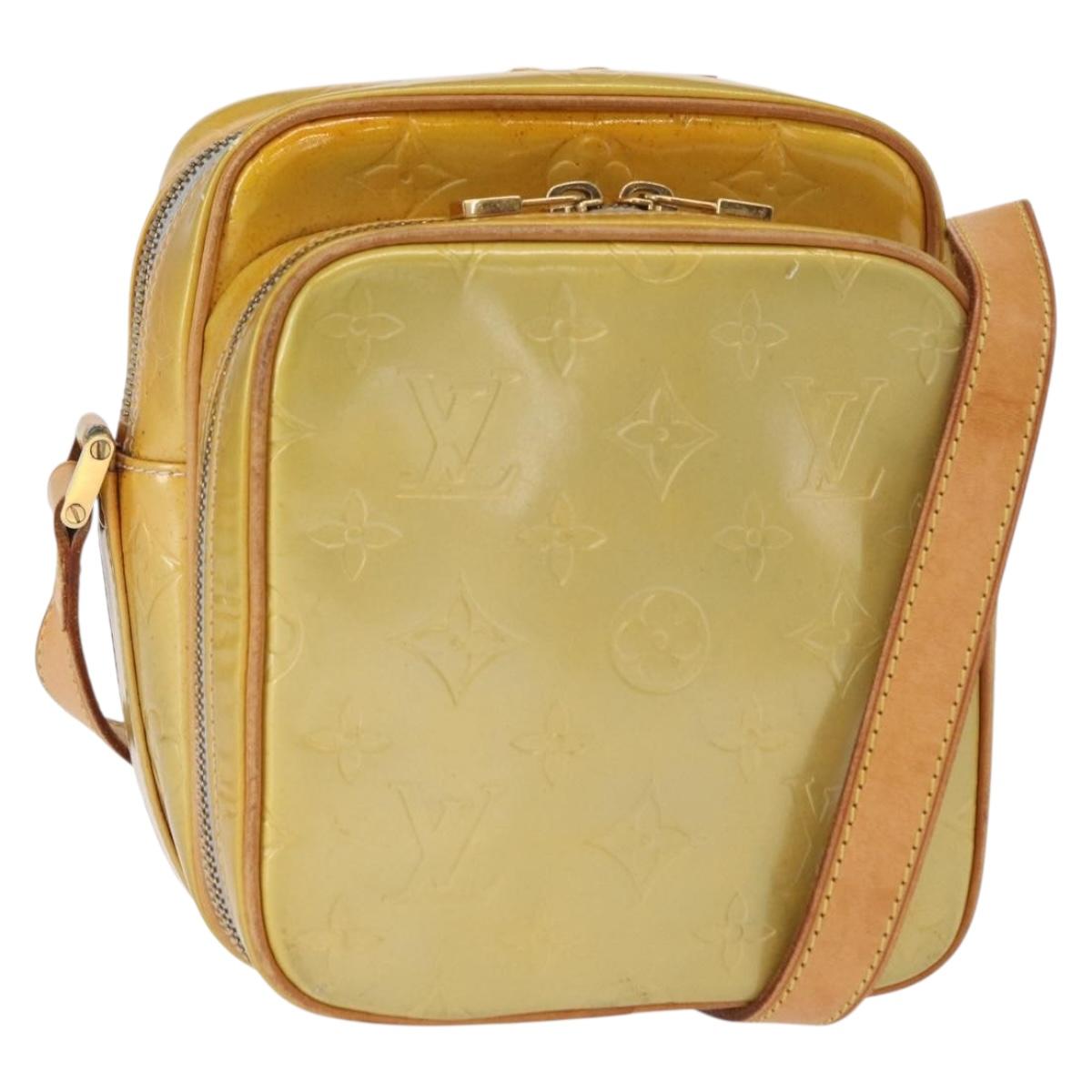 LOUIS VUITTON Monogram Vernis Wooster Shoulder Bag Gris M91036 LV Auth ka841