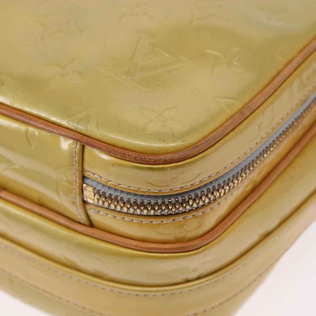 LOUIS VUITTON Monogram Vernis Wooster Shoulder Bag Gris M91036 LV Auth ka841