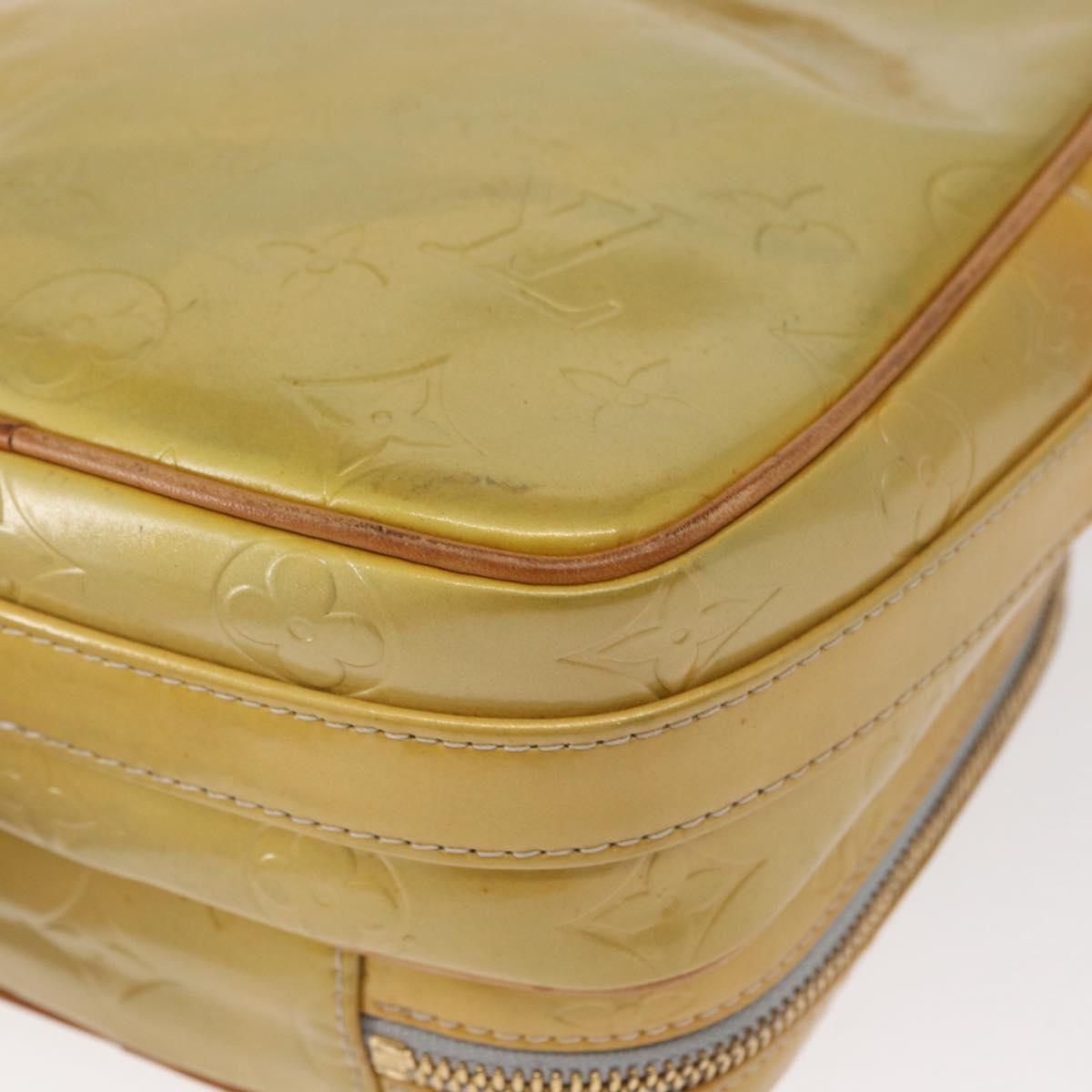 LOUIS VUITTON Monogram Vernis Wooster Shoulder Bag Gris M91036 LV Auth ka841