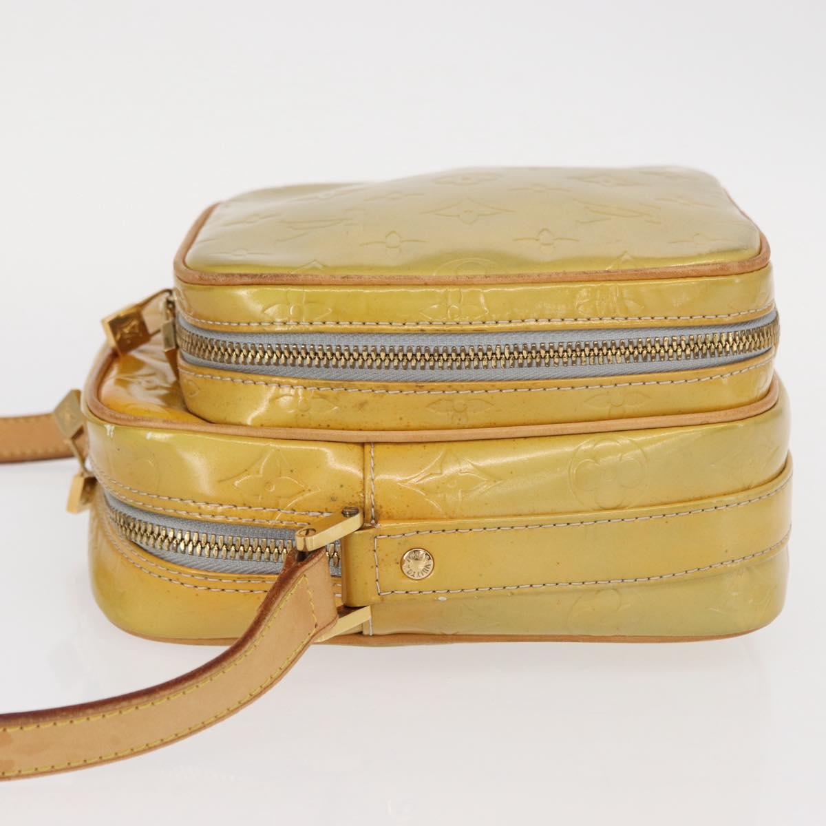 LOUIS VUITTON Monogram Vernis Wooster Shoulder Bag Gris M91036 LV Auth ka841