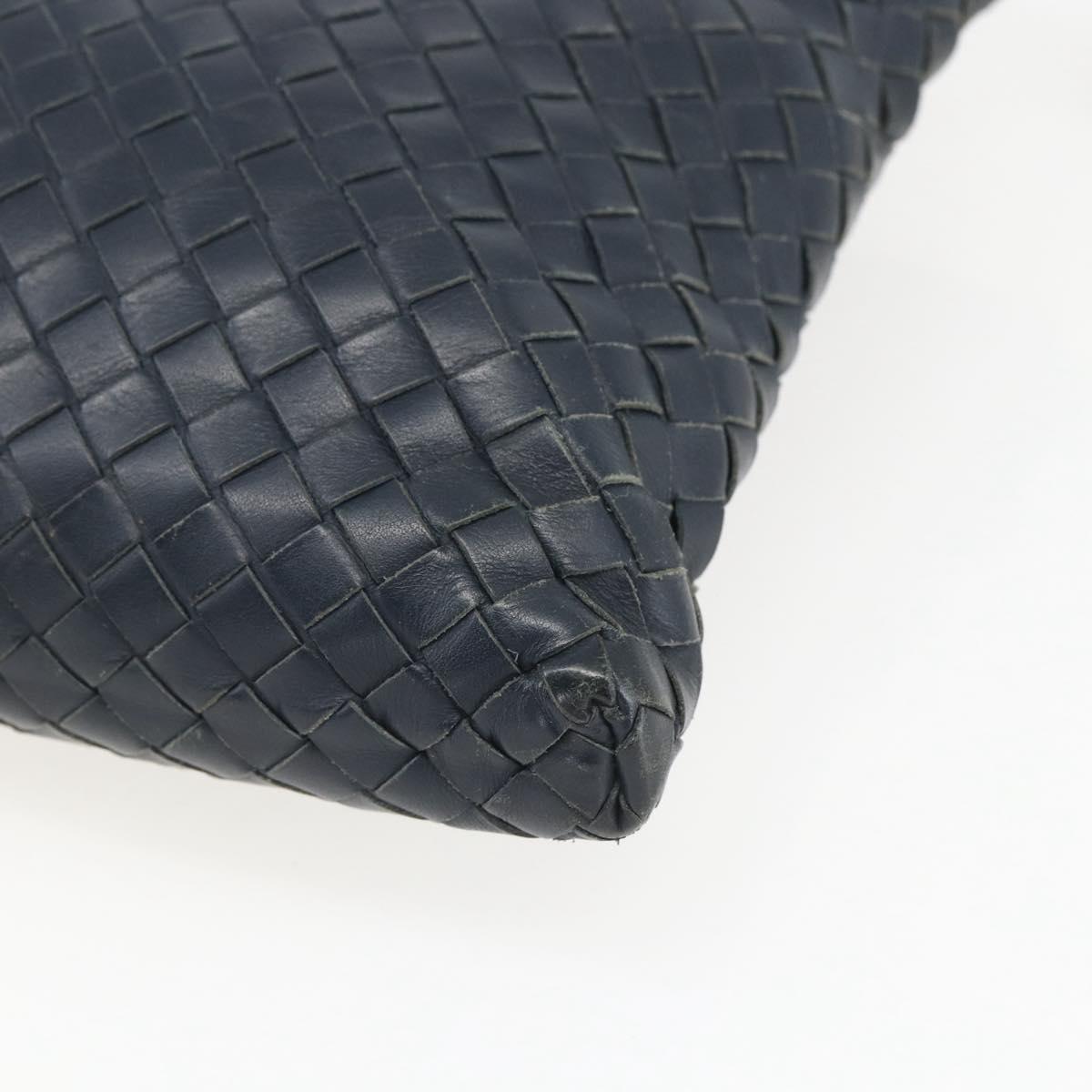 BOTTEGA VENETA INTRECCIATO Shoulder Bag Leather Navy Auth ka844