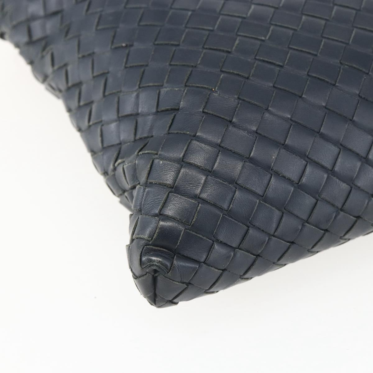 BOTTEGA VENETA INTRECCIATO Shoulder Bag Leather Navy Auth ka844