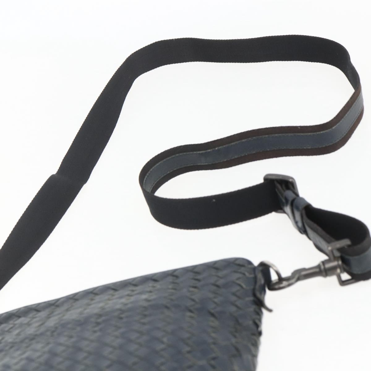BOTTEGA VENETA INTRECCIATO Shoulder Bag Leather Navy Auth ka844
