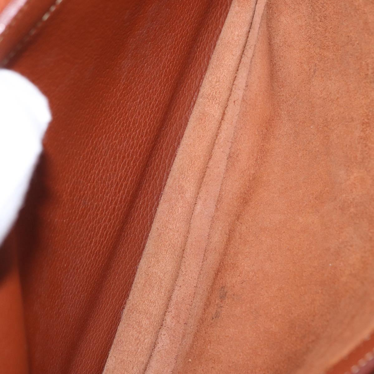 HERMES Sac Adepeche 38 Business Bag Leather Brown Auth ka858