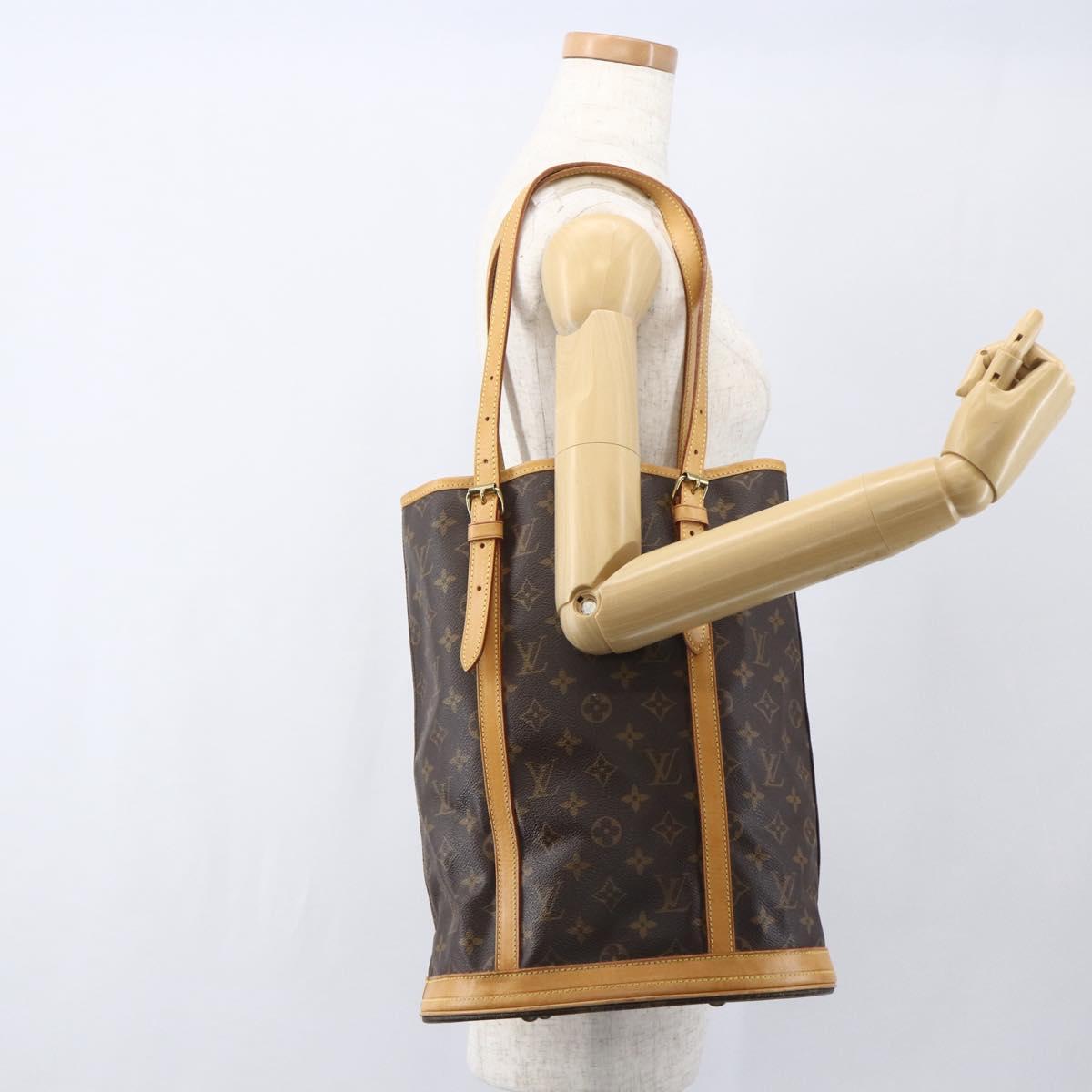 LOUIS VUITTON Monogram Bucket GM Shoulder Bag M42236 LV Auth ka861