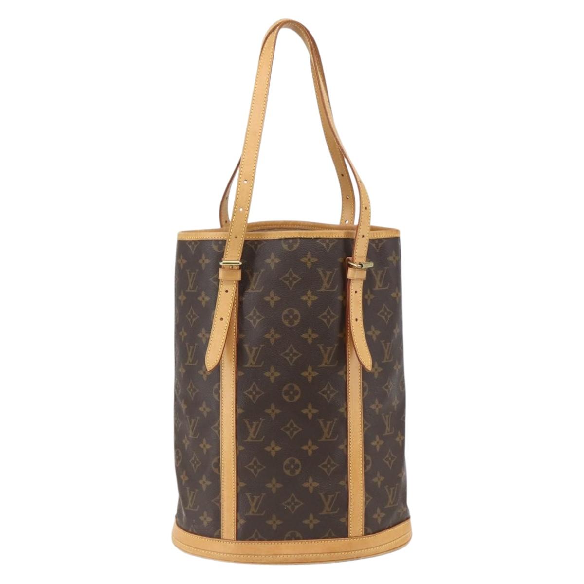 LOUIS VUITTON Monogram Bucket GM Shoulder Bag M42236 LV Auth ka861