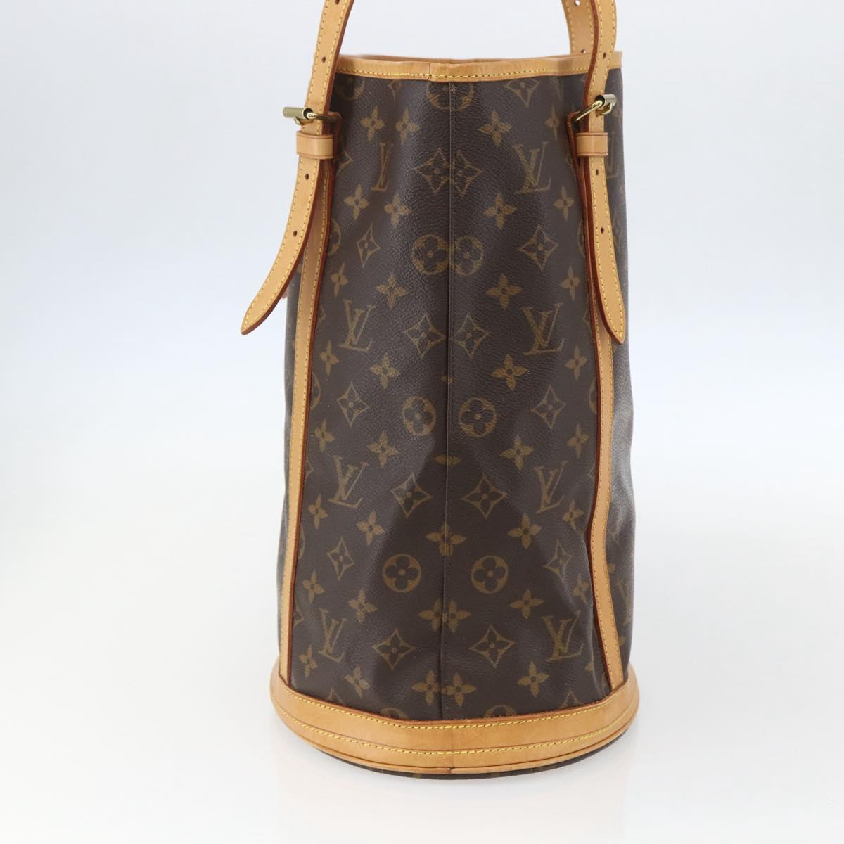LOUIS VUITTON Monogram Bucket GM Shoulder Bag M42236 LV Auth ka861