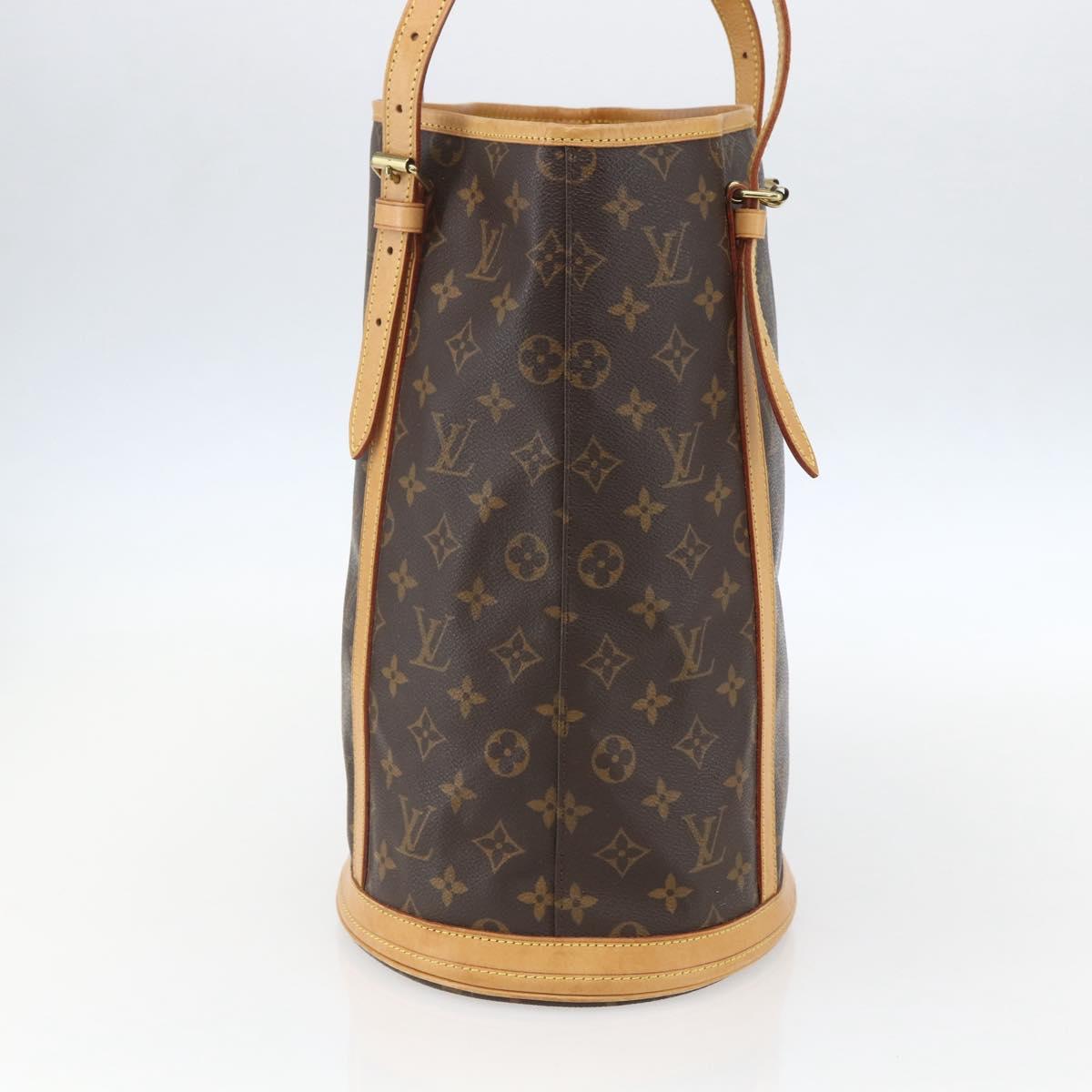 LOUIS VUITTON Monogram Bucket GM Shoulder Bag M42236 LV Auth ka861