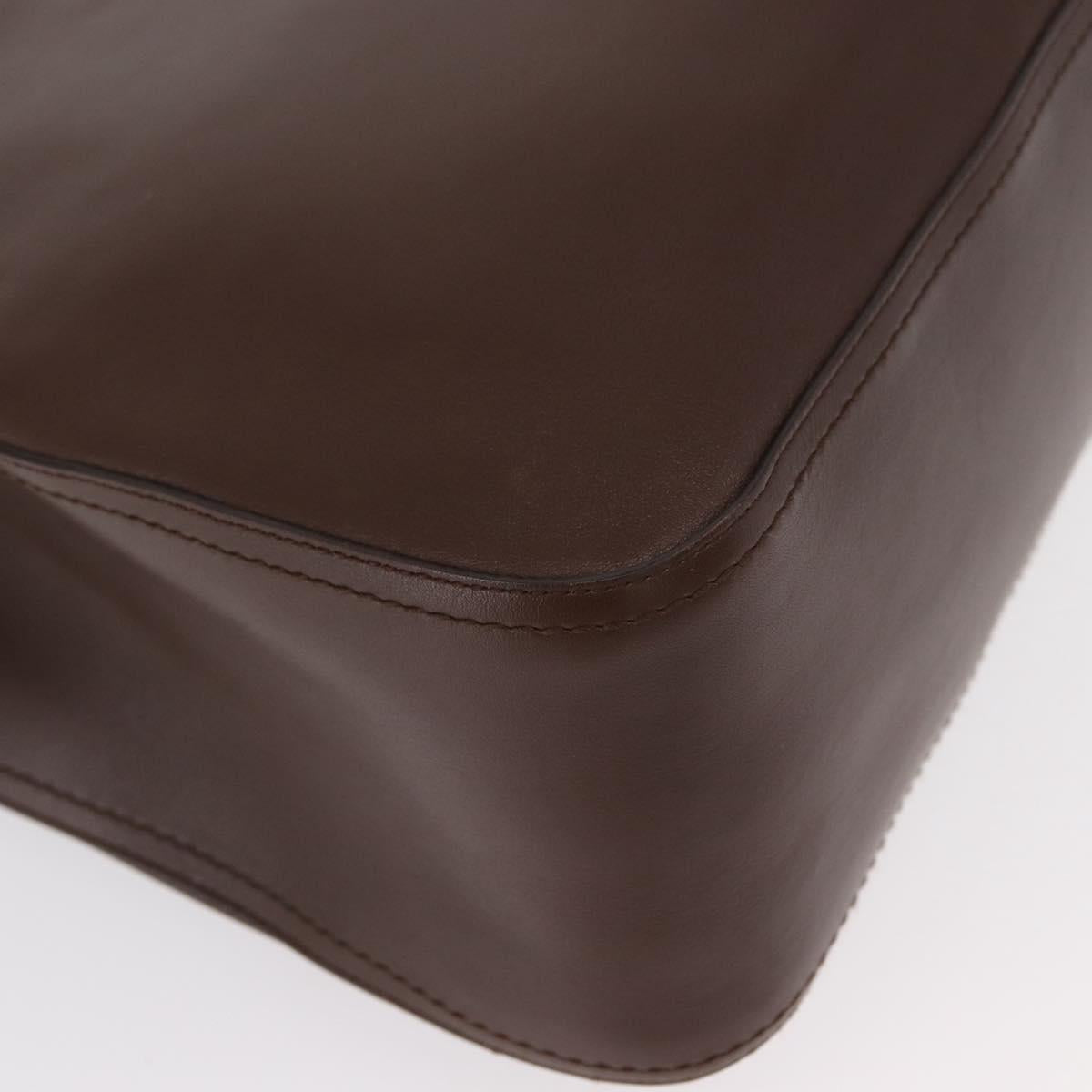 Salvatore Ferragamo Tote Bag Leather Brown Auth ka863