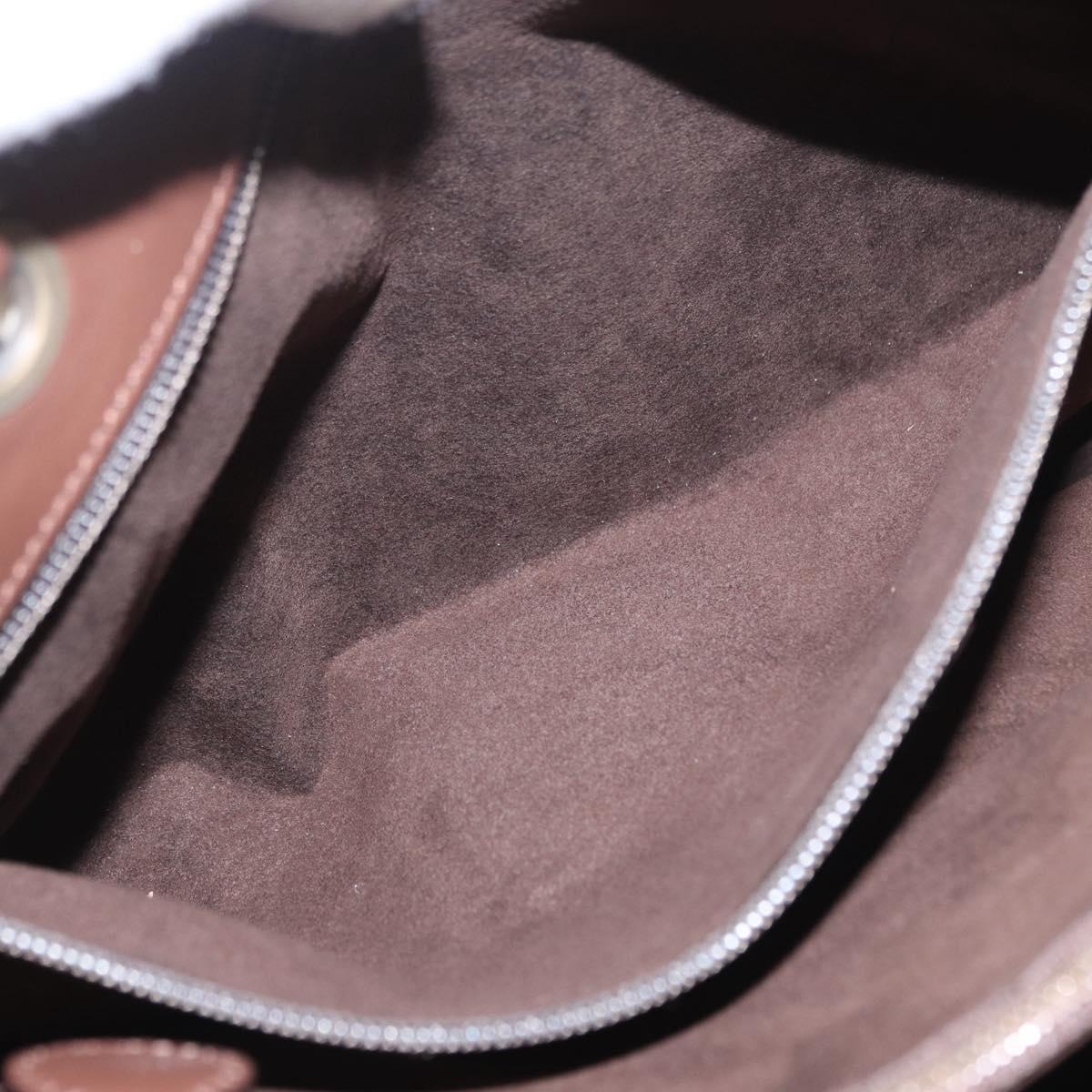 Salvatore Ferragamo Tote Bag Leather Brown Auth ka863