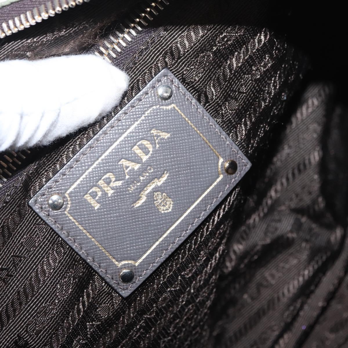 PRADA Shoulder Bag Nylon Green Gold Auth ka870