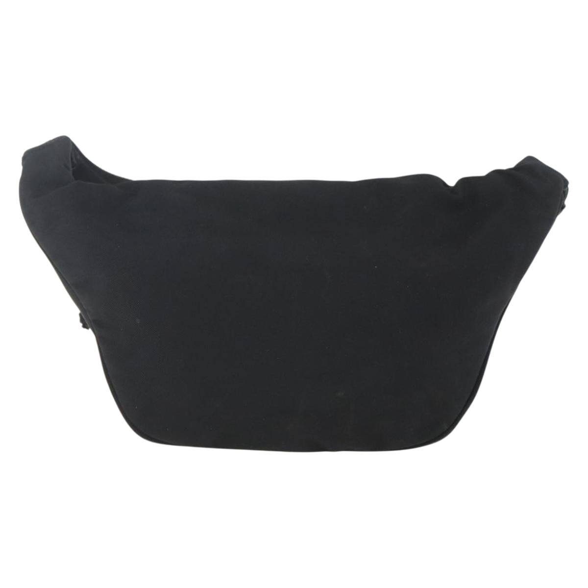 BALENCIAGA Body Bag Canvas Black 482389 Auth ka873