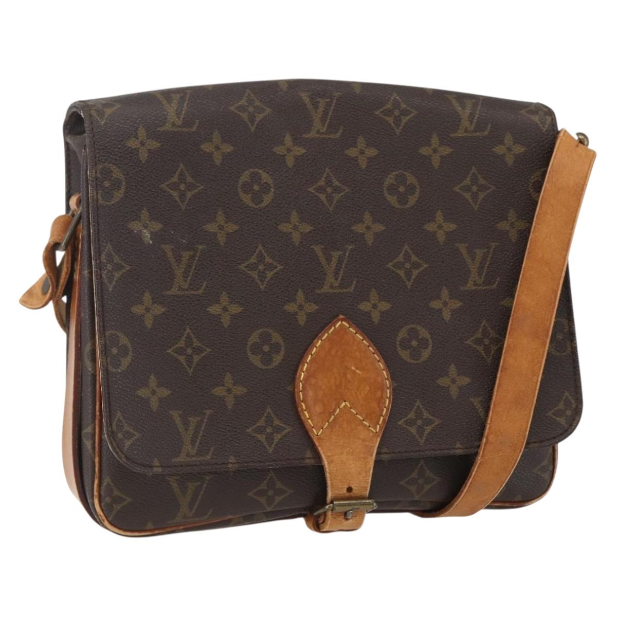 LOUIS VUITTON Monogram Cartouchiere GM Shoulder Bag M51252 LV Auth ka917