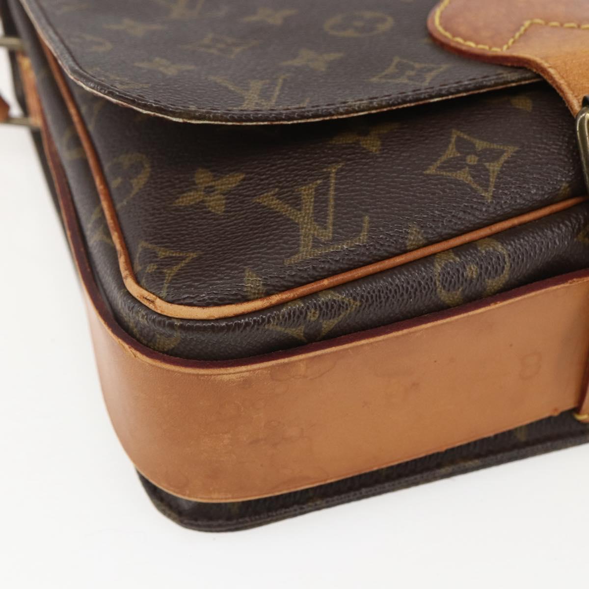 LOUIS VUITTON Monogram Cartouchiere GM Shoulder Bag M51252 LV Auth ka917