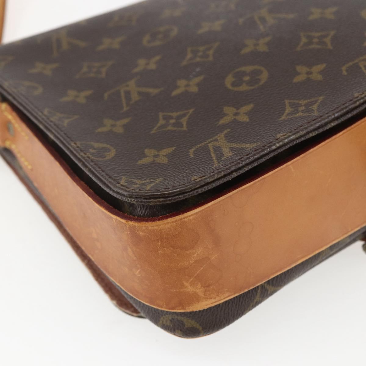 LOUIS VUITTON Monogram Cartouchiere GM Shoulder Bag M51252 LV Auth ka917