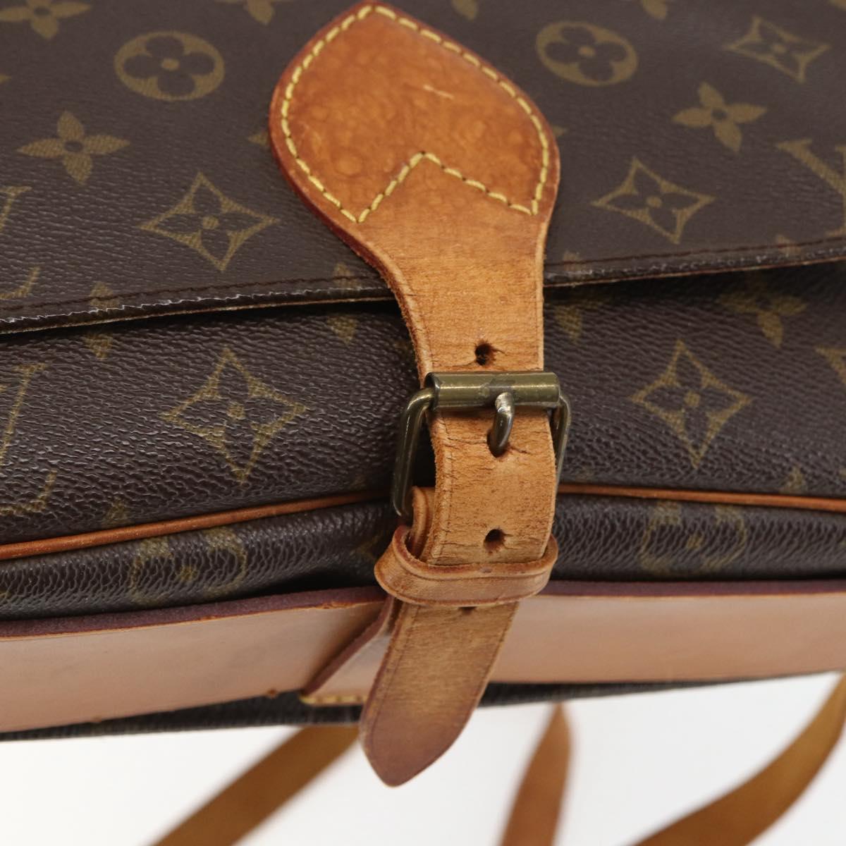 LOUIS VUITTON Monogram Cartouchiere GM Shoulder Bag M51252 LV Auth ka917