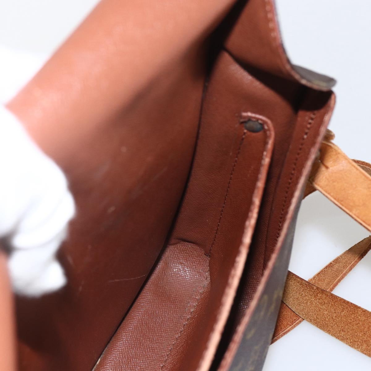 LOUIS VUITTON Monogram Cartouchiere GM Shoulder Bag M51252 LV Auth ka917