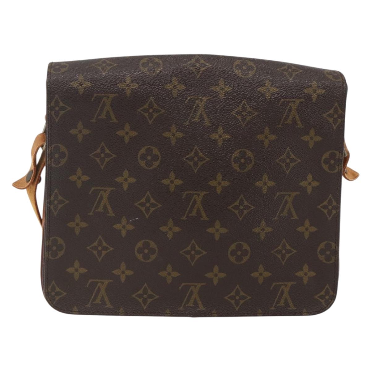 LOUIS VUITTON Monogram Cartouchiere GM Shoulder Bag M51252 LV Auth ka917