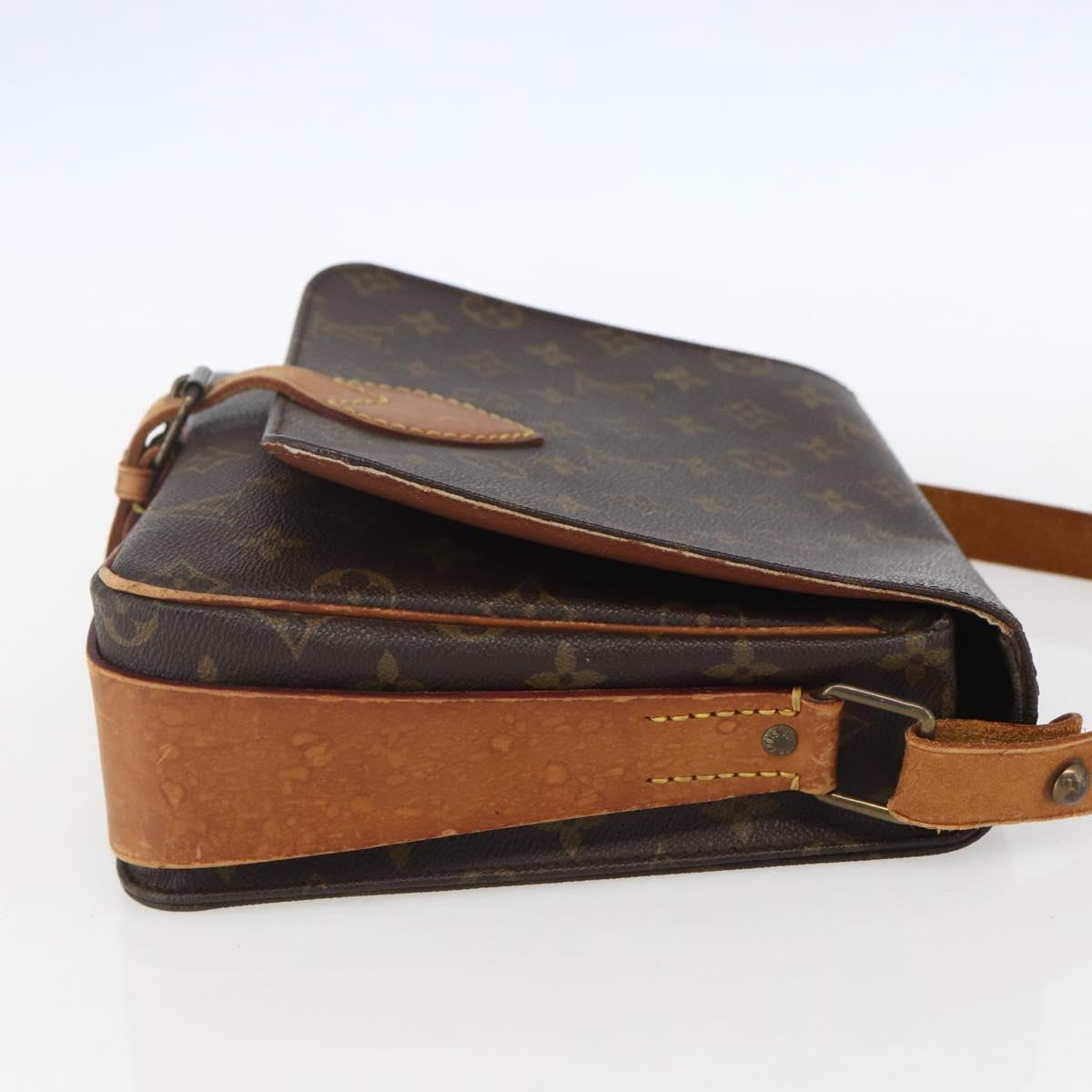 LOUIS VUITTON Monogram Cartouchiere GM Shoulder Bag M51252 LV Auth ka917