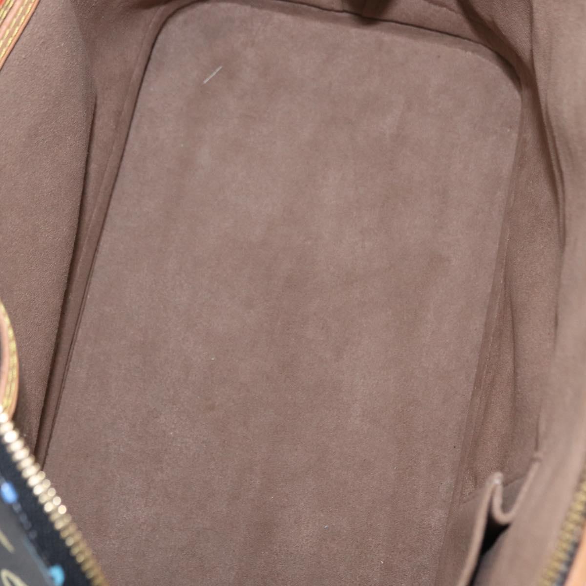 LOUIS VUITTON Monogram Multicolor Alma Hand Bag Black M92646 LV Auth ka920SAV
