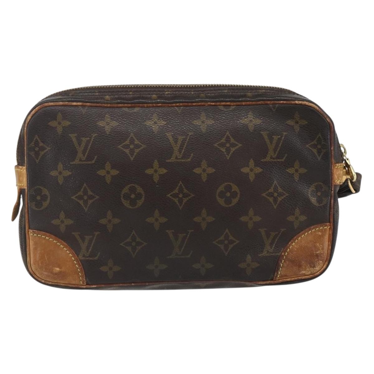LOUIS VUITTON Monogram Marly Dragonne GM Clutch Bag M51825 LV Auth ka926
