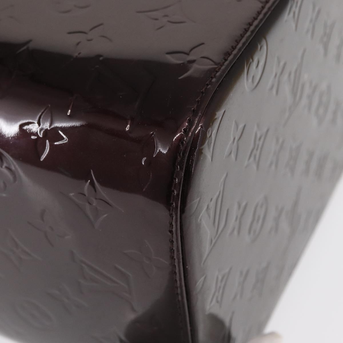 LOUIS VUITTON Monogram Vernis Vanity GM Amarante M93512 Auth ka927