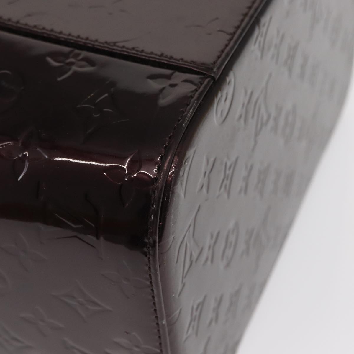 LOUIS VUITTON Monogram Vernis Vanity GM Amarante M93512 Auth ka927