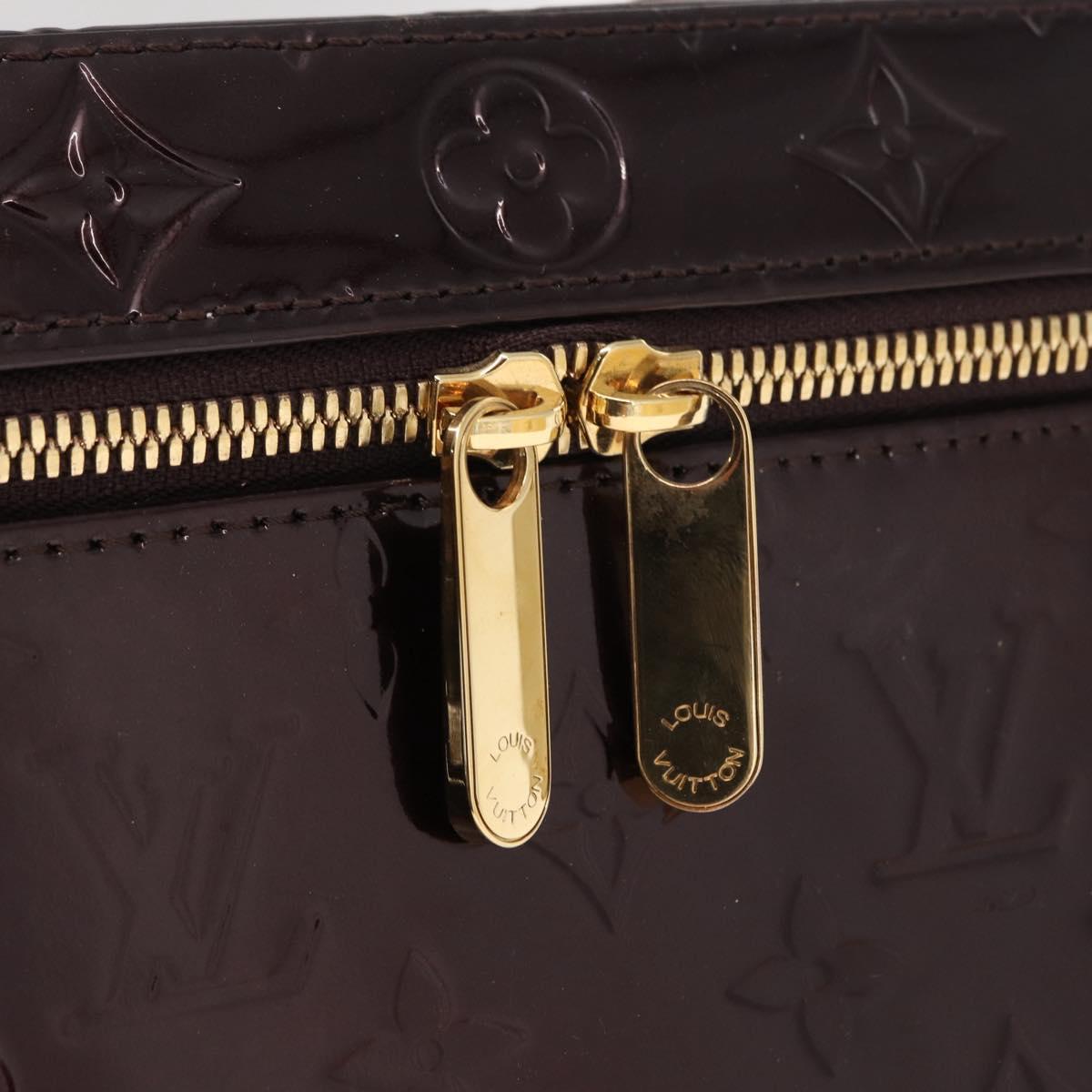 LOUIS VUITTON Monogram Vernis Vanity GM Amarante M93512 Auth ka927