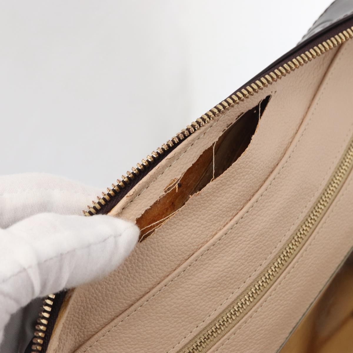 LOUIS VUITTON Monogram Vernis Vanity GM Amarante M93512 Auth ka927