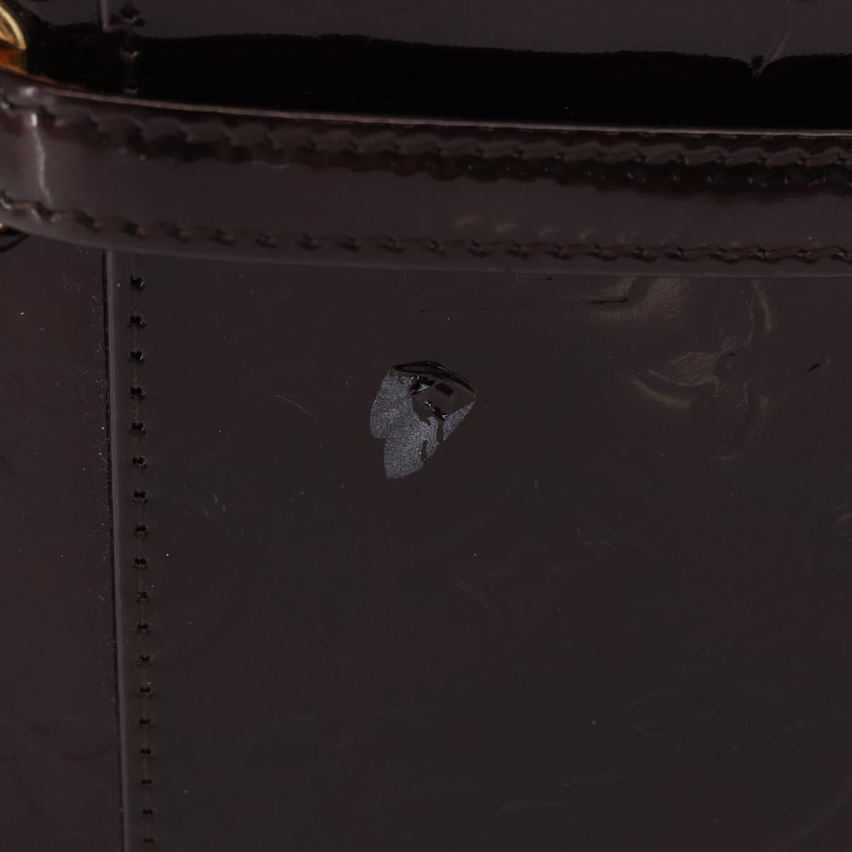 LOUIS VUITTON Monogram Vernis Vanity GM Amarante M93512 Auth ka927