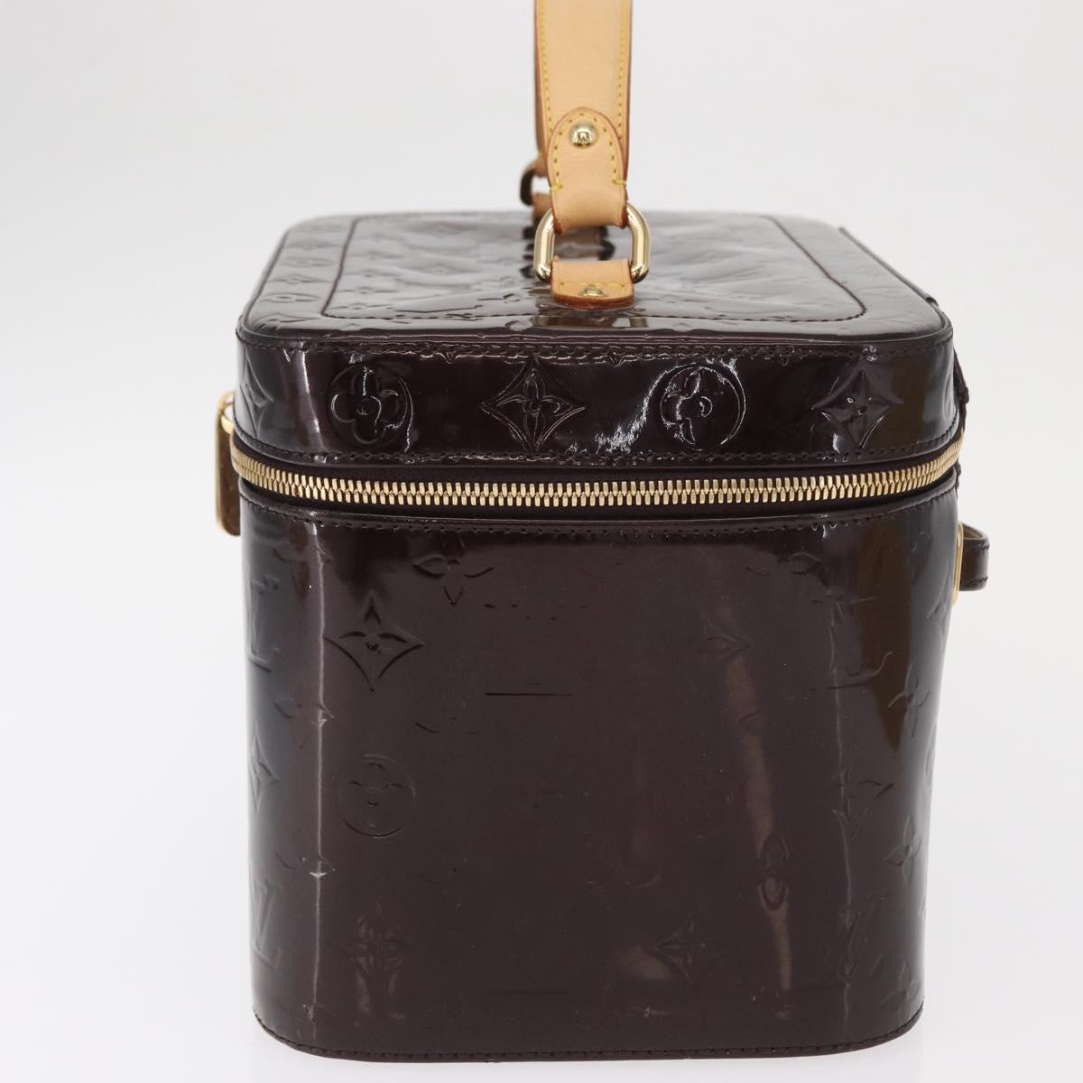 LOUIS VUITTON Monogram Vernis Vanity GM Amarante M93512 Auth ka927