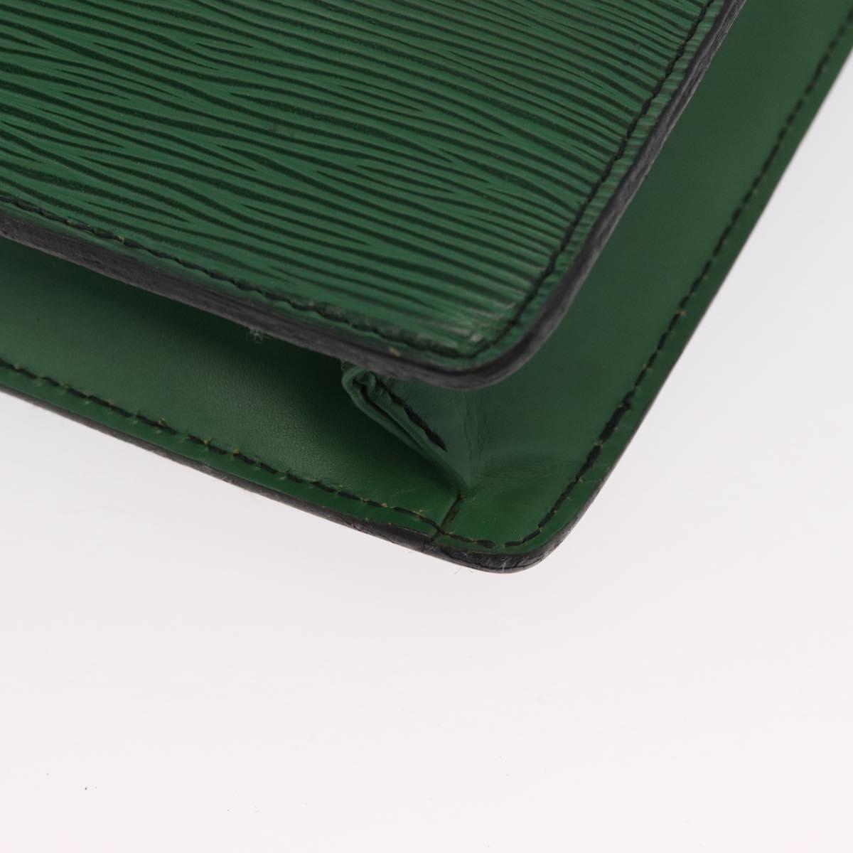 LOUIS VUITTON Epi Serviette Conseiller Briefcase Green M54424 LV Auth ka938