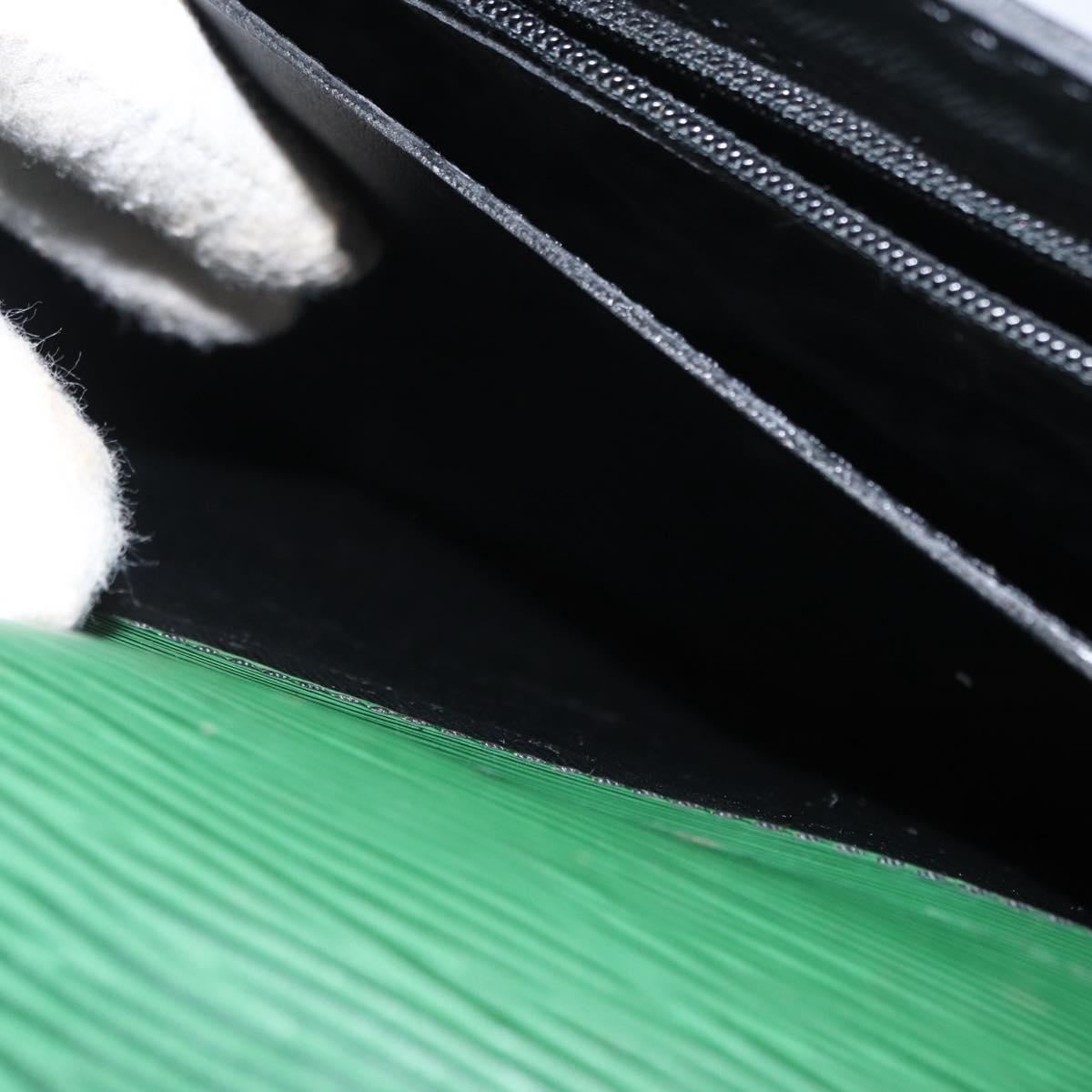 LOUIS VUITTON Epi Serviette Conseiller Briefcase Green M54424 LV Auth ka938