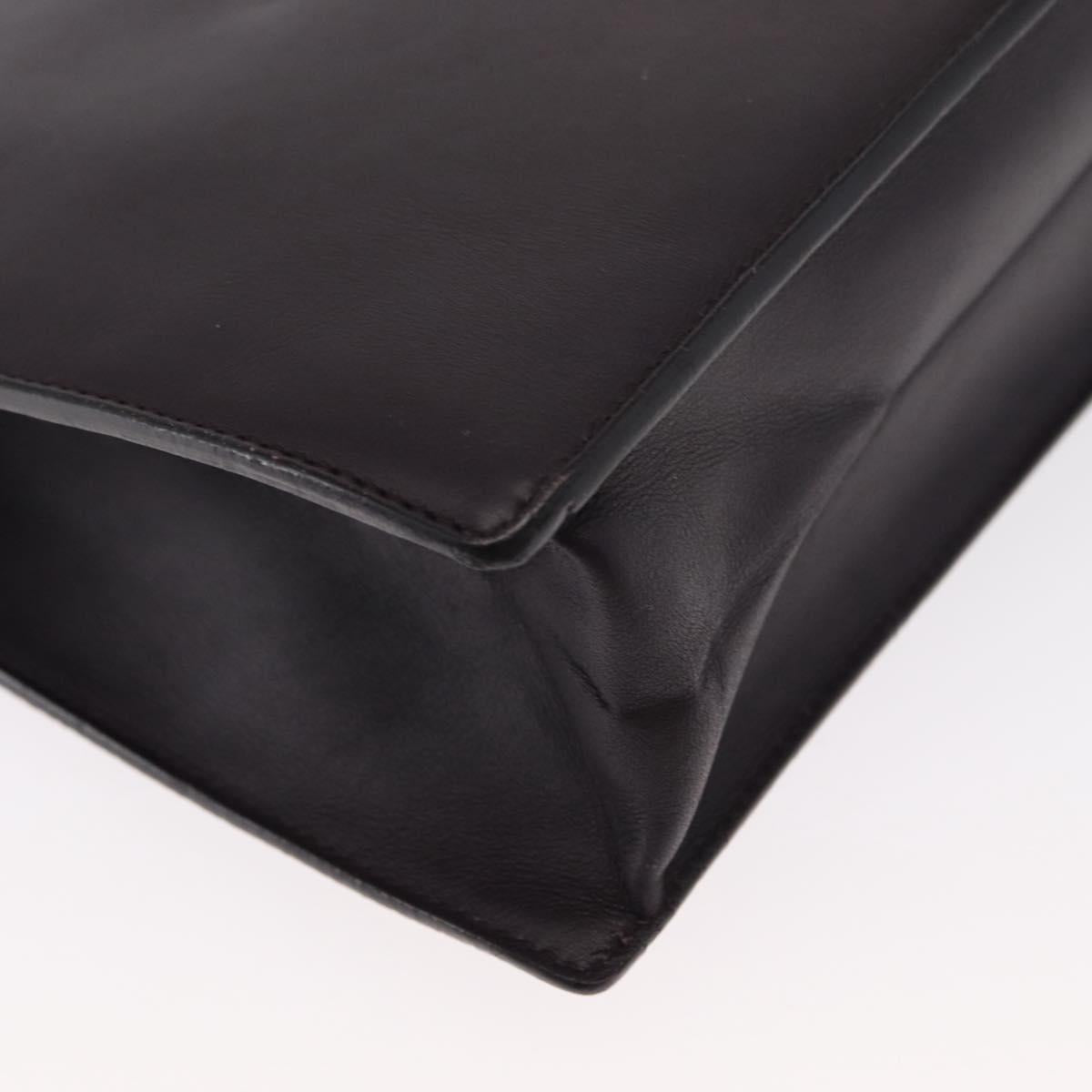 Salvatore Ferragamo Gancini Shoulder Bag Leather 2way Purple Gold Auth ka942