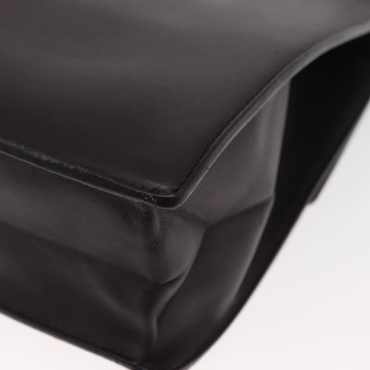 Salvatore Ferragamo Gancini Shoulder Bag Leather 2way Purple Gold Auth ka942