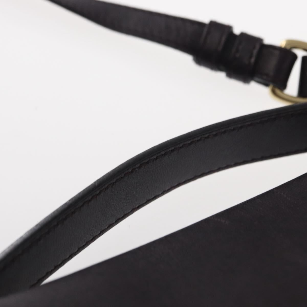 Salvatore Ferragamo Gancini Shoulder Bag Leather 2way Purple Gold Auth ka942