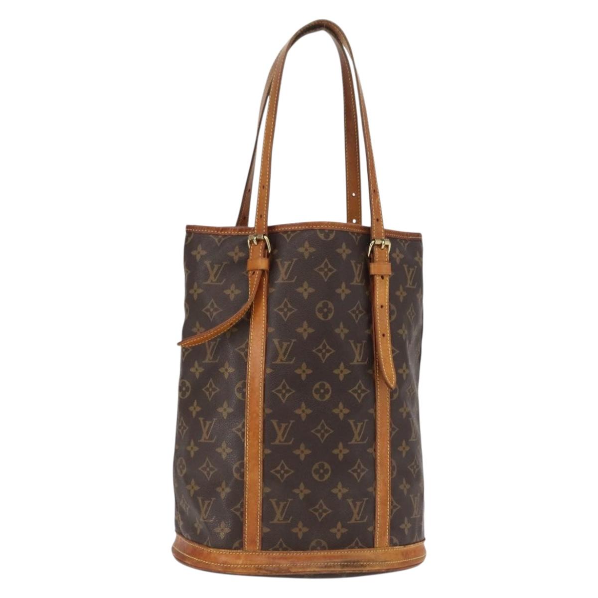 LOUIS VUITTON Monogram Bucket GM Shoulder Bag M42236 LV Auth ka950