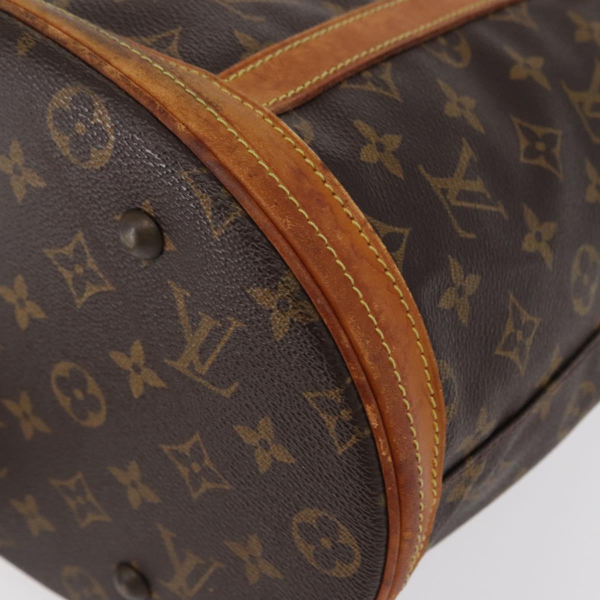 LOUIS VUITTON Monogram Bucket GM Shoulder Bag M42236 LV Auth ka950