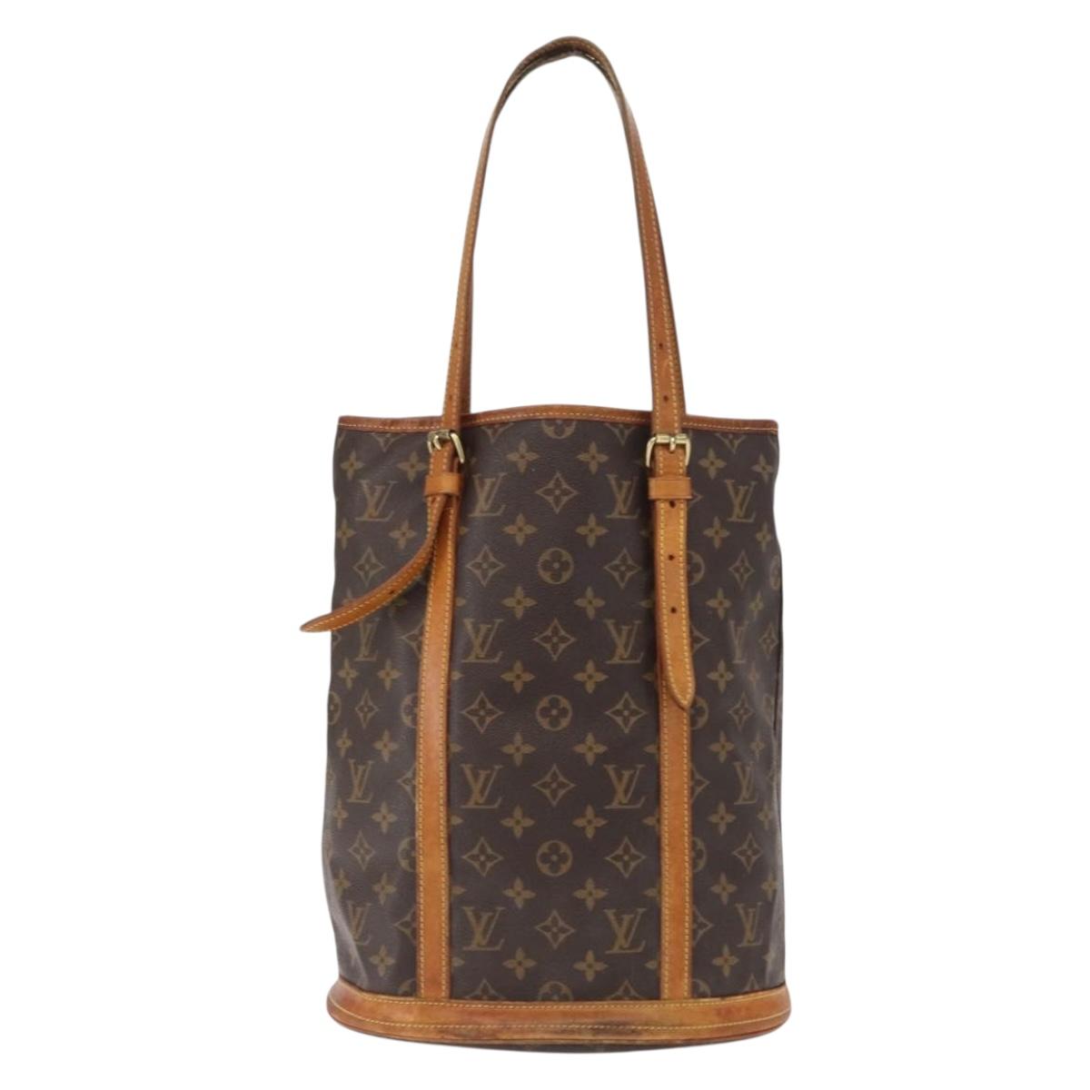 LOUIS VUITTON Monogram Bucket GM Shoulder Bag M42236 LV Auth ka950