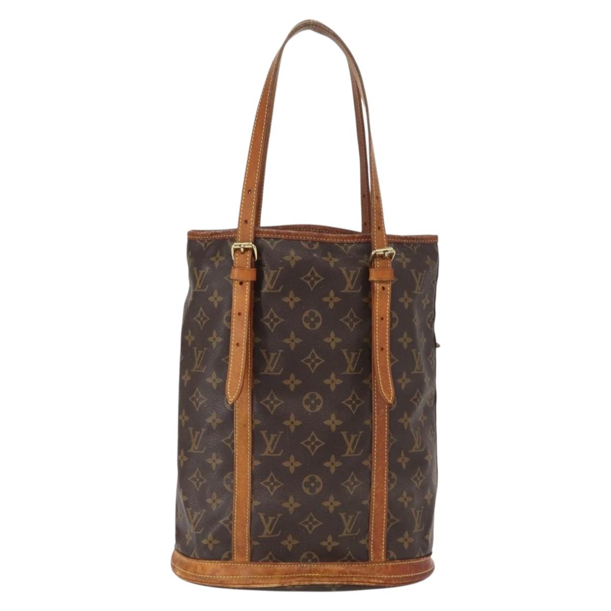 LOUIS VUITTON Monogram Bucket GM Shoulder Bag M42236 LV Auth ka950