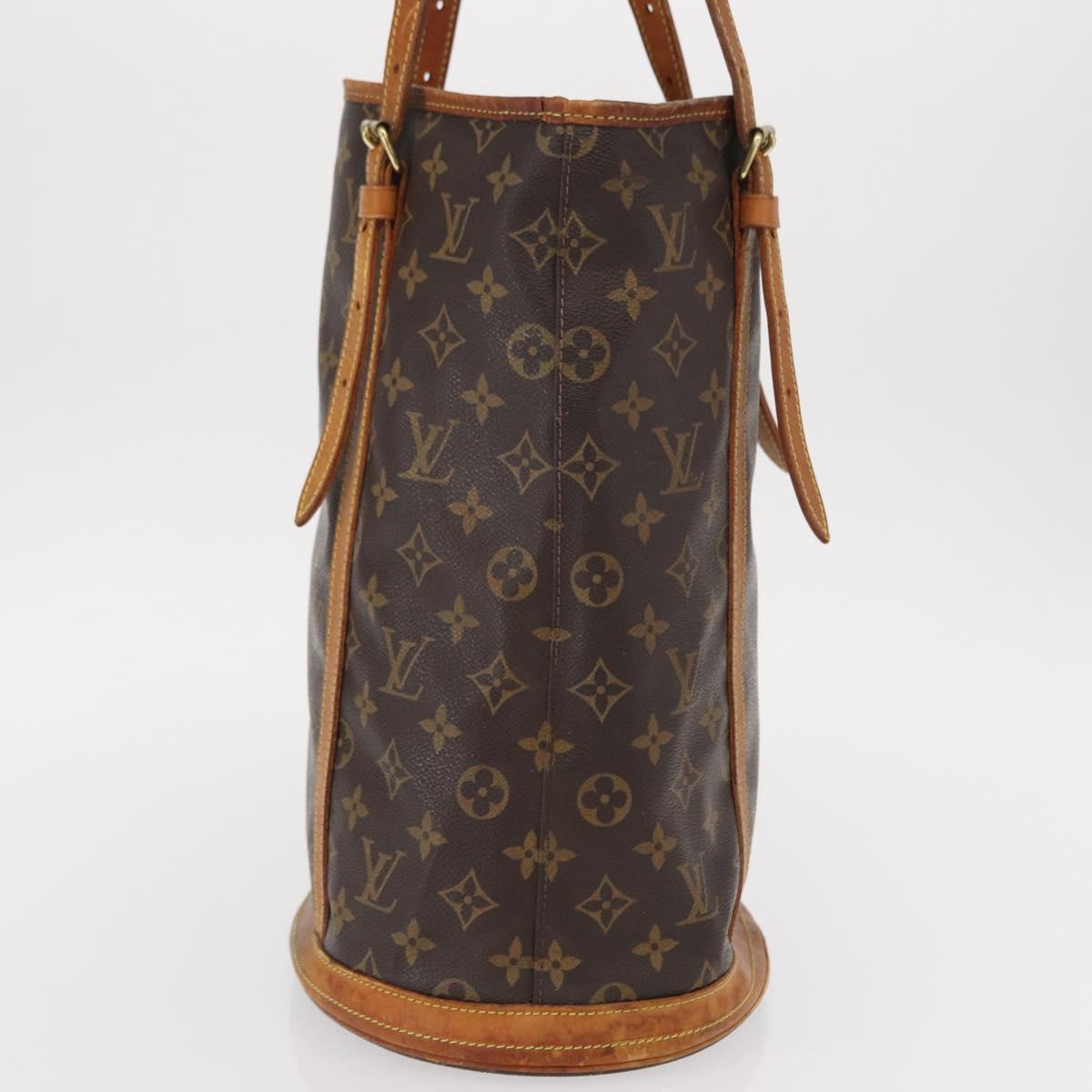 LOUIS VUITTON Monogram Bucket GM Shoulder Bag M42236 LV Auth ka950
